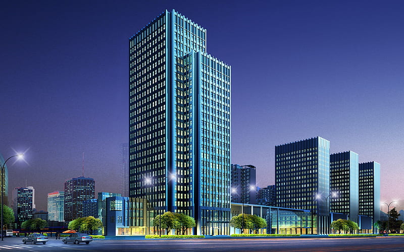hd wallpaper architecture design of commercial buildings 01