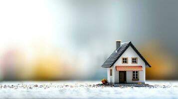ai generated real estate advertisment background with copy space free photo